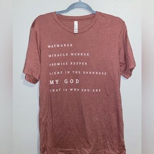 Waymaker lyrics tee size M